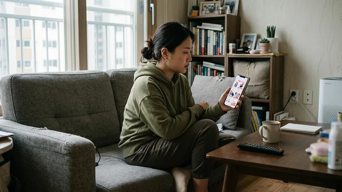 알리익스프레스 최저가 확인 장면