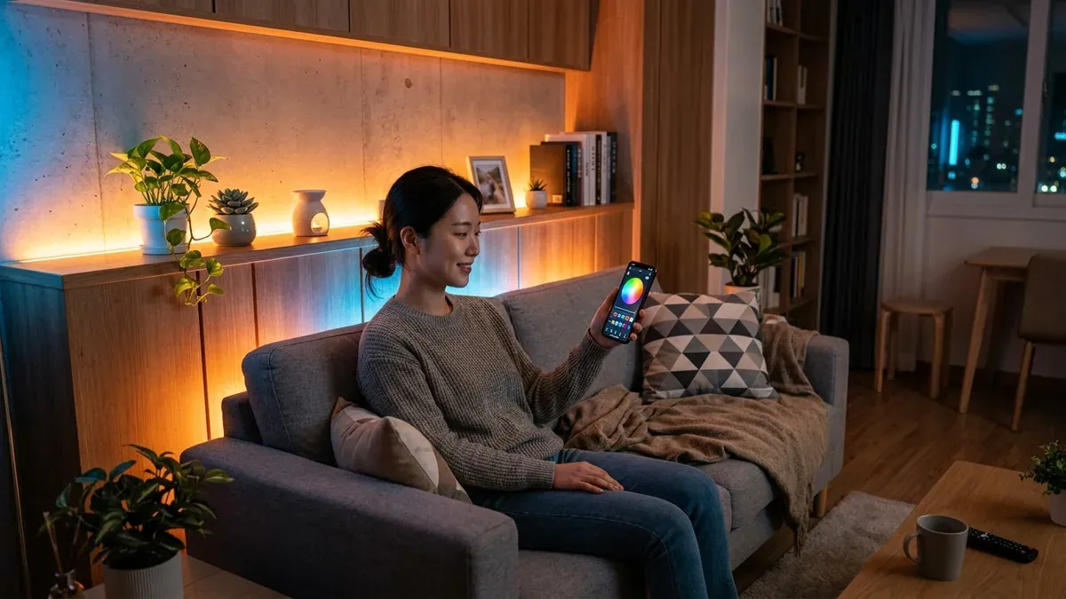 앱 제어 RGB LED 스트립