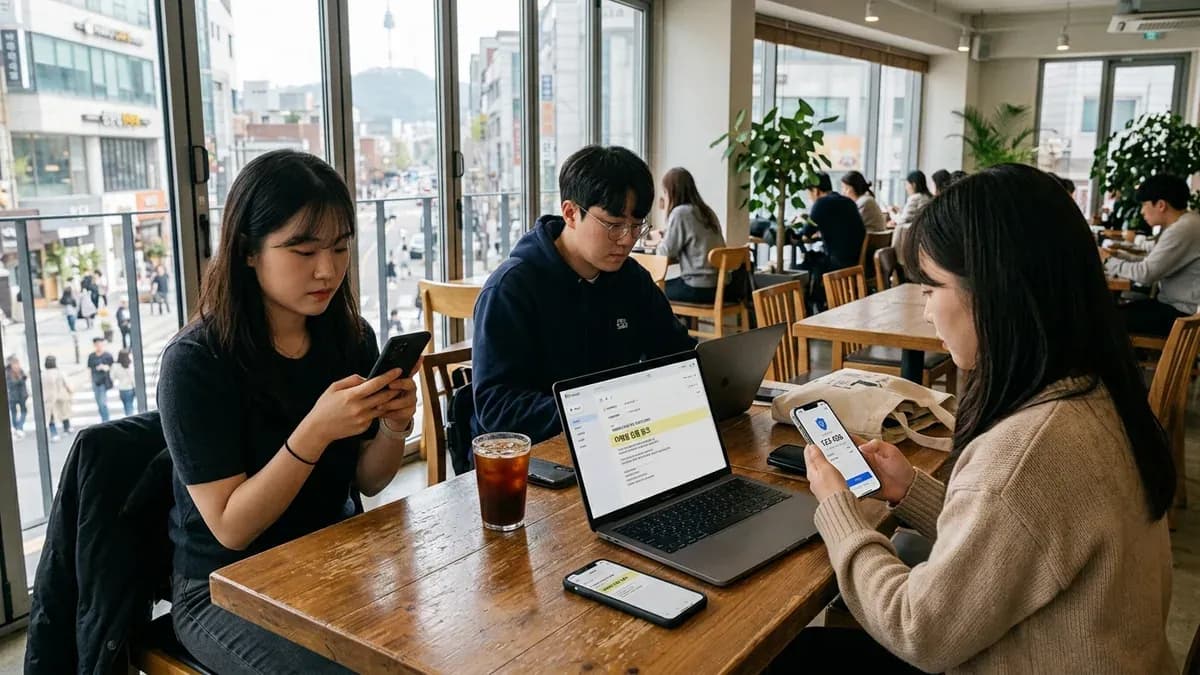인증 방법 비교하는 장면