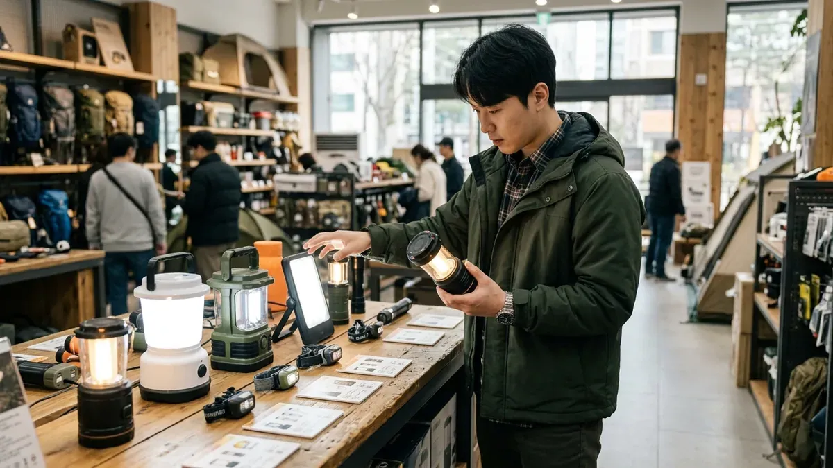 캠핑 조명 선택 방법