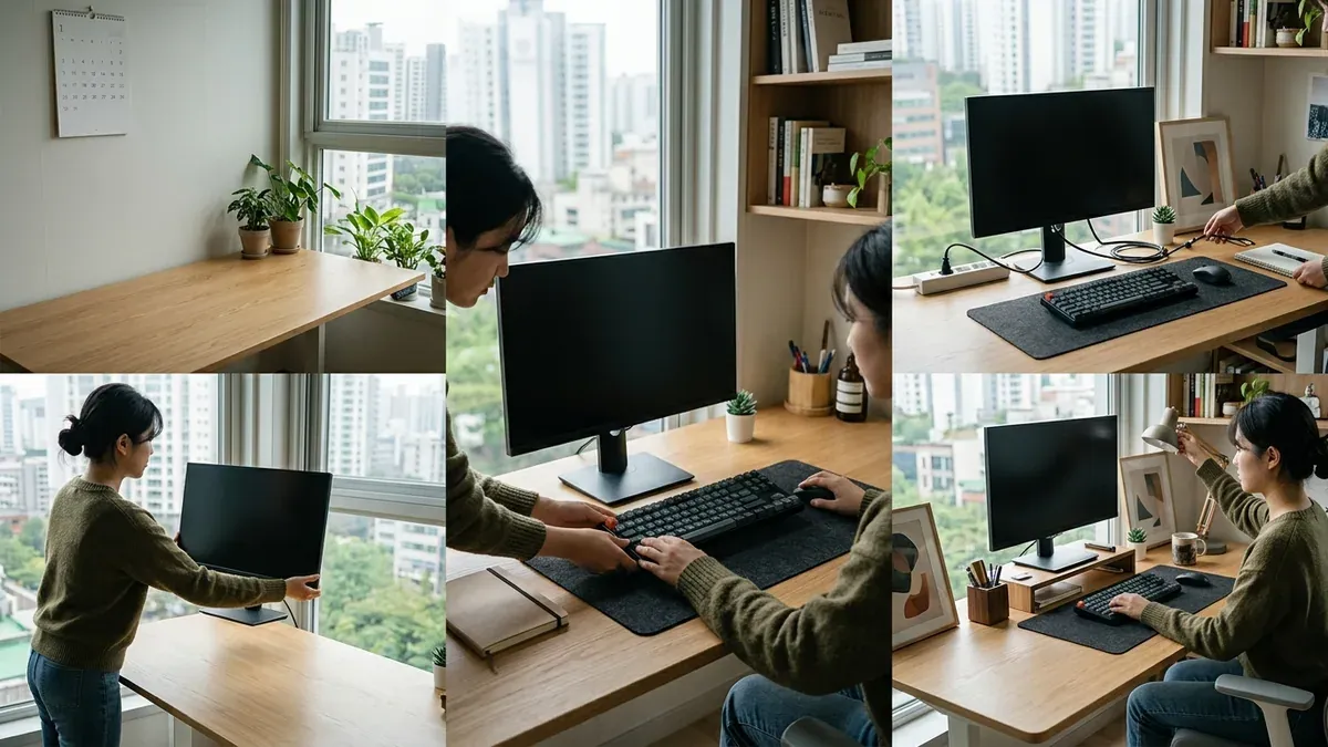 데스크테리어 셋업 순서