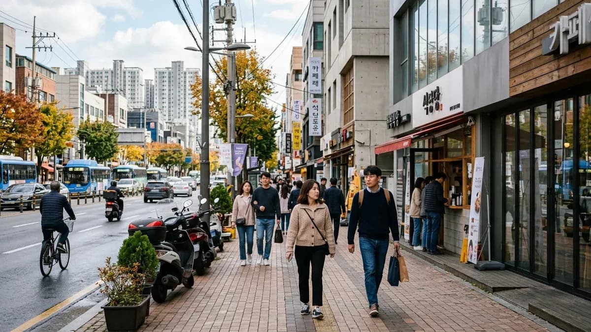주방용품 가격 비교하는 모습