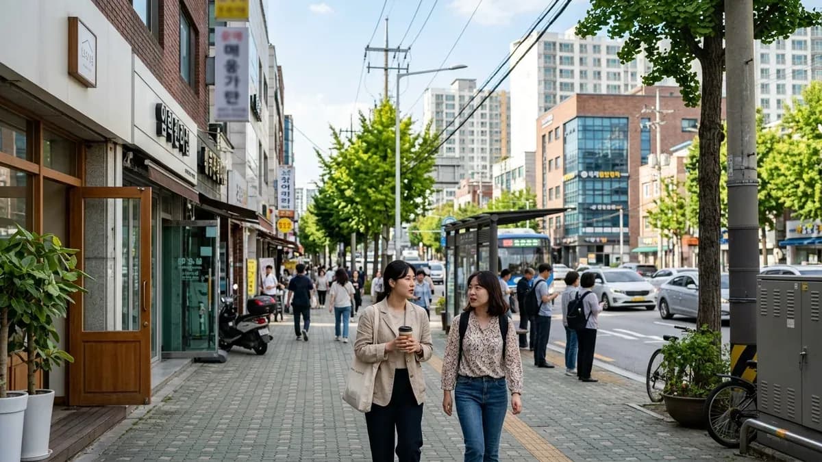 인기 있는 문구류가 진열된 책상