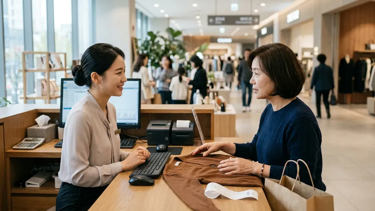 반품 없이 환불받는 모습