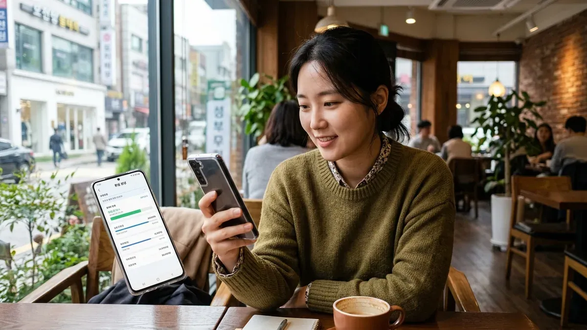 환불 처리 기간 확인하는 모습