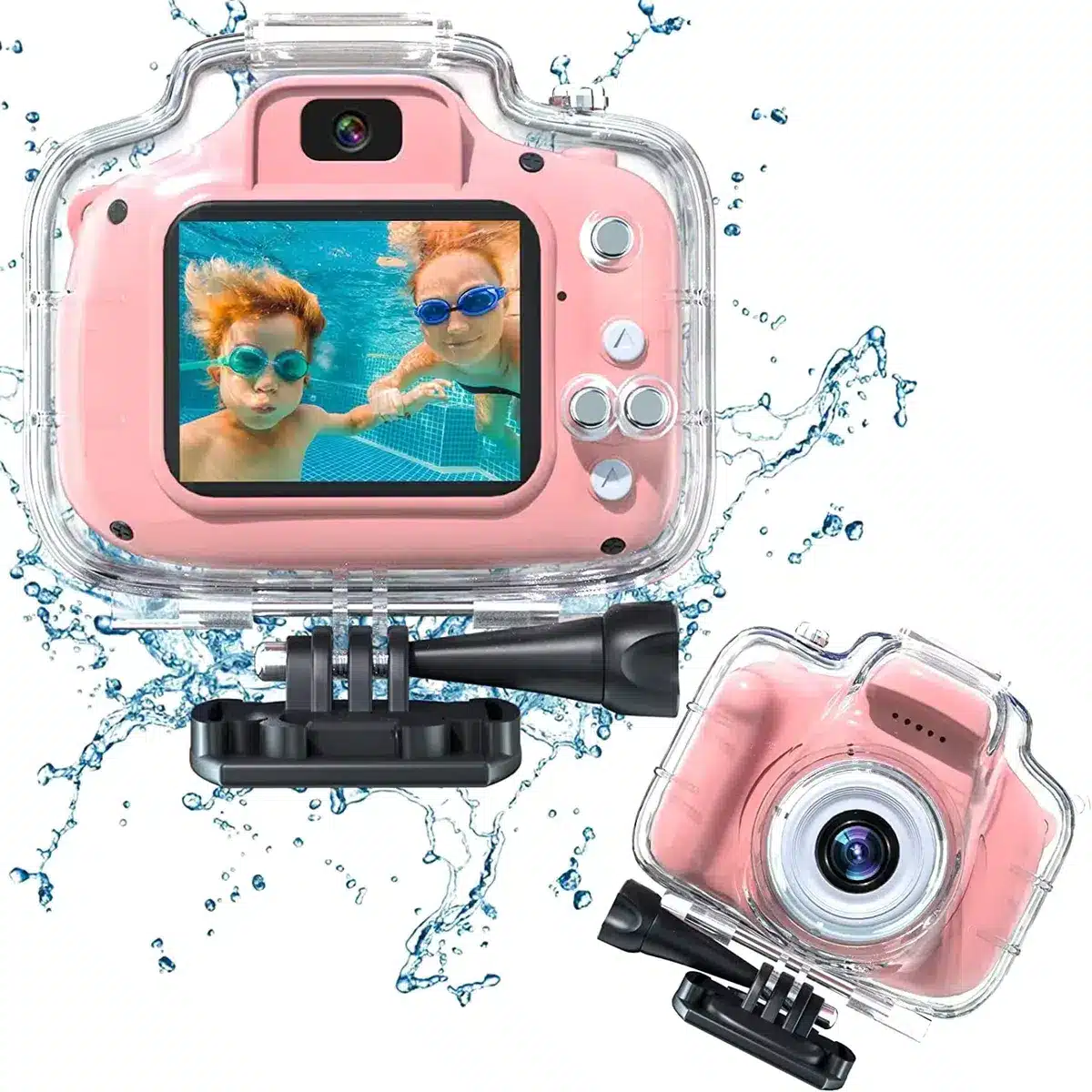 어린이용 방수 카툰 카메라 – 2인치 스크린, 32GB SD 카드 포함