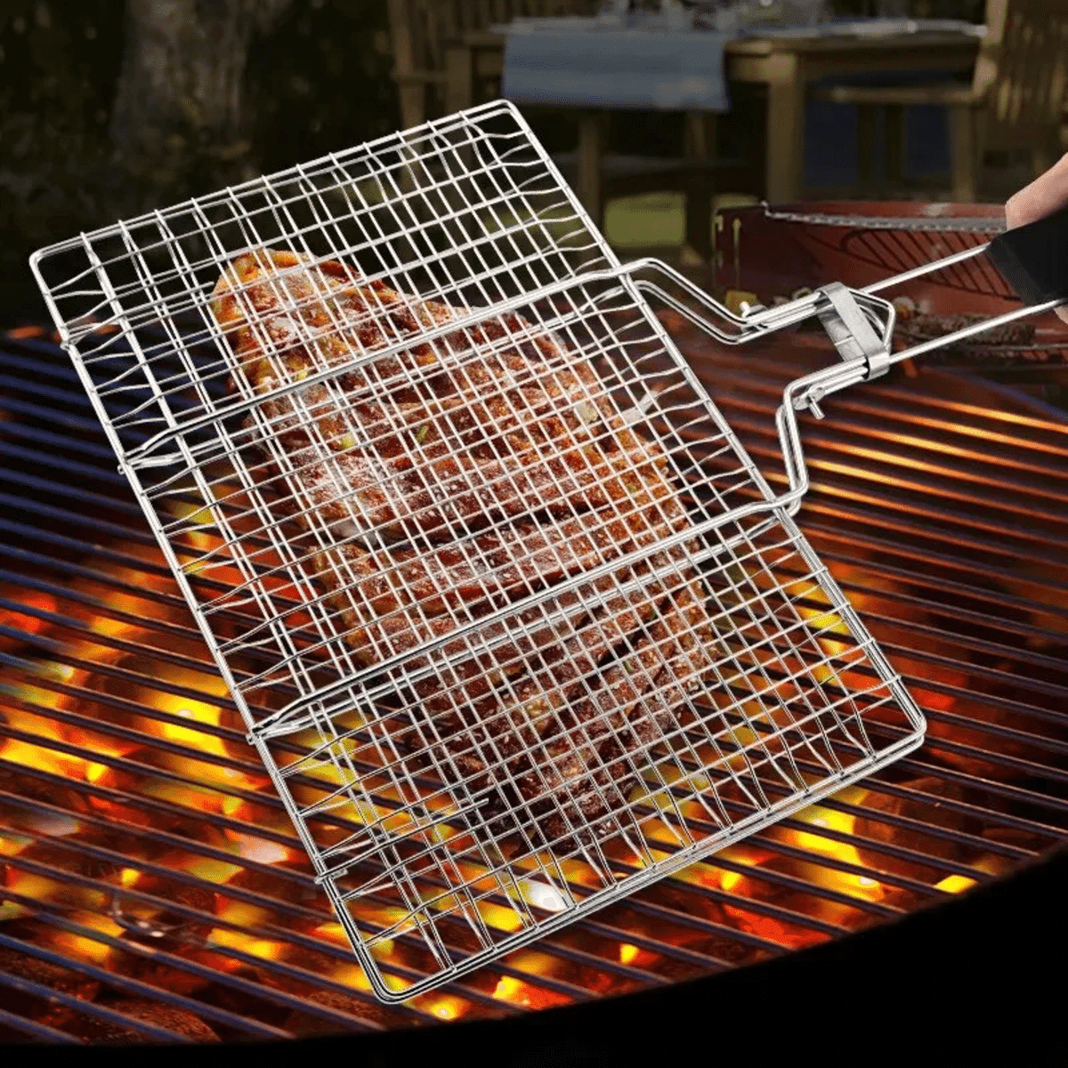 304 스테인리스 논스틱 BBQ 그릴 매트