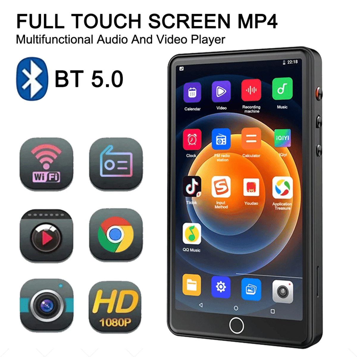 Wi-Fi 지원 카메라 MP3 플레이어