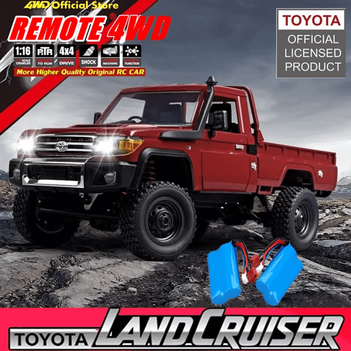 1:12 4WD LED RC 카