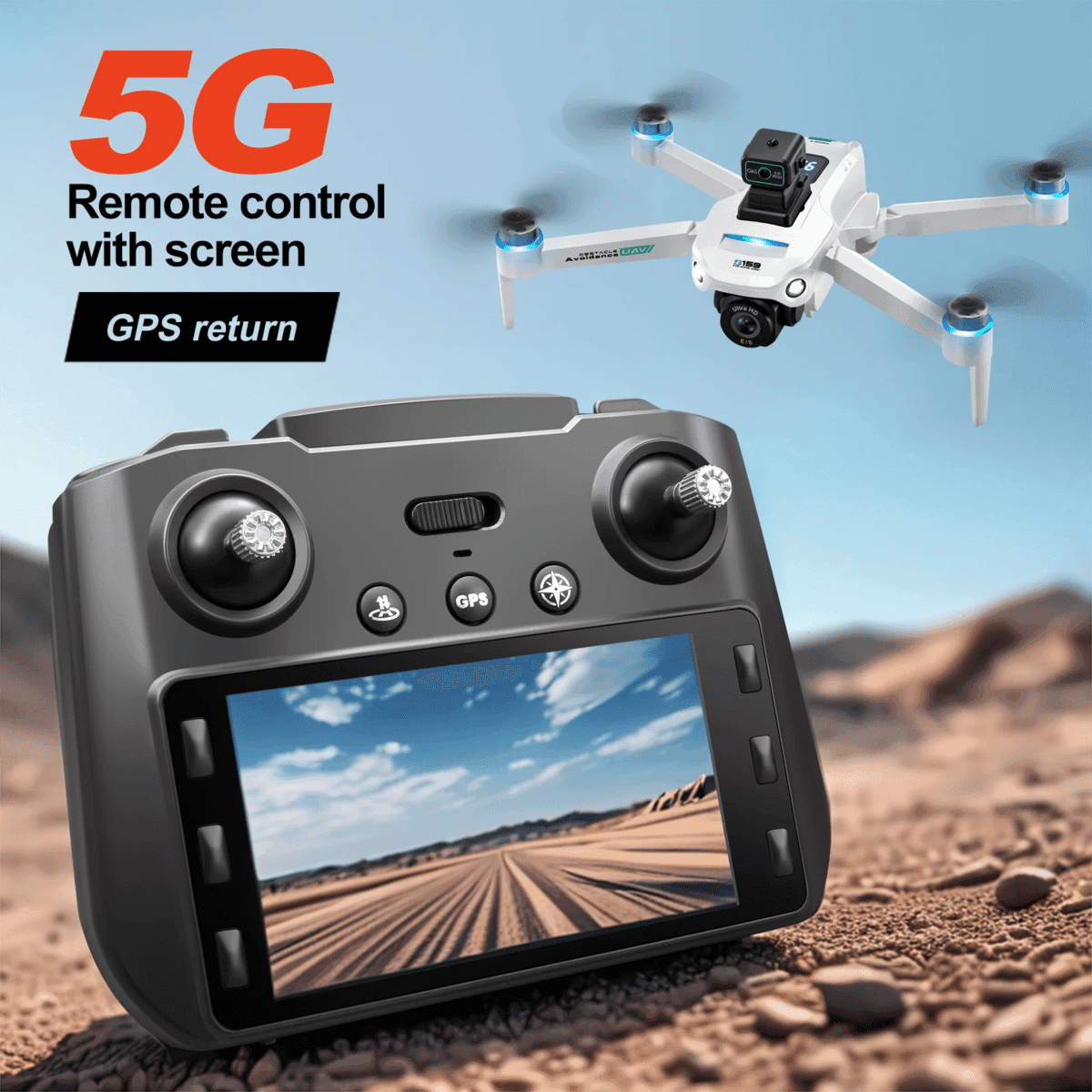 5G 8K 듀얼 카메라 항공 촬영