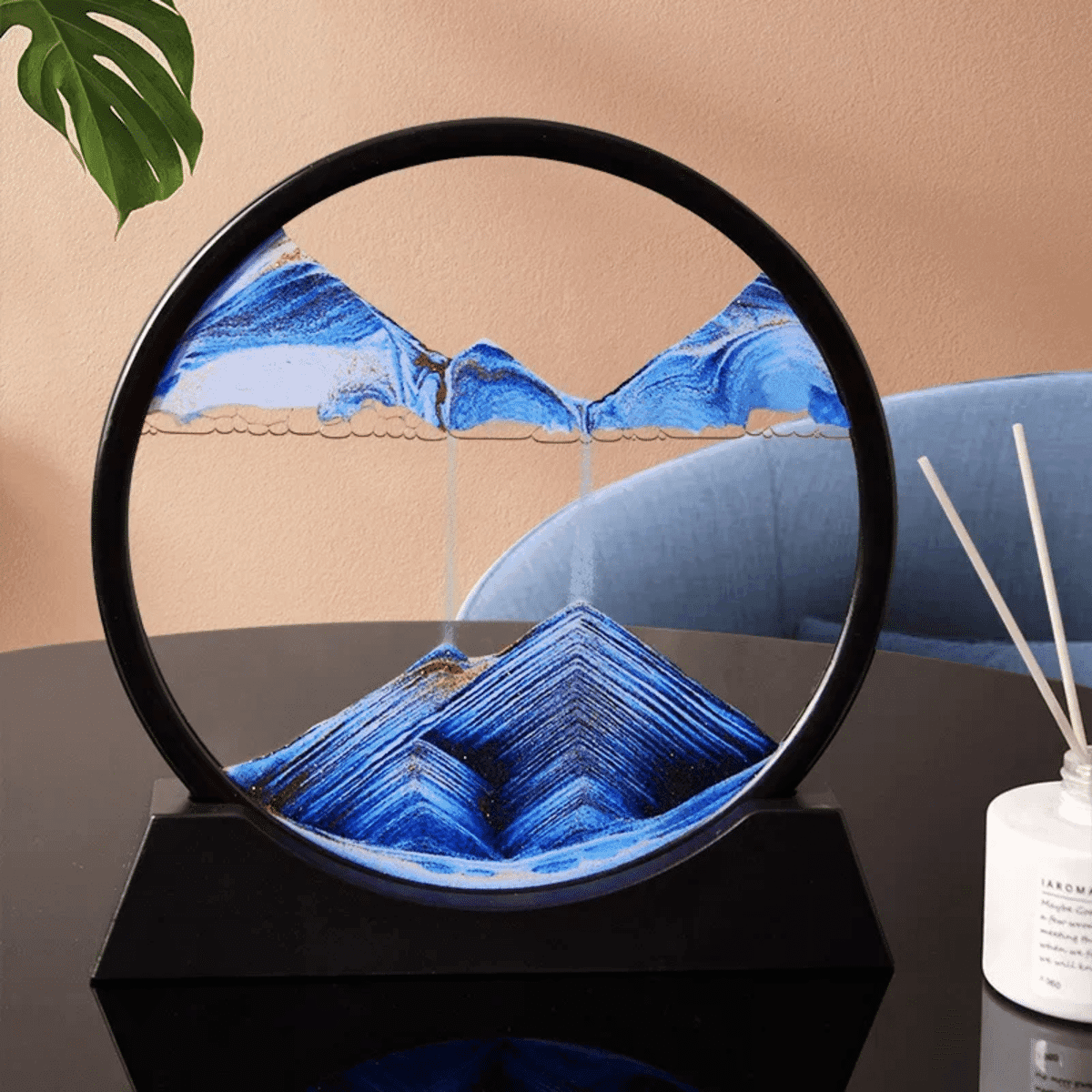 3인치 3D 모래 아트 유리 샌드아워