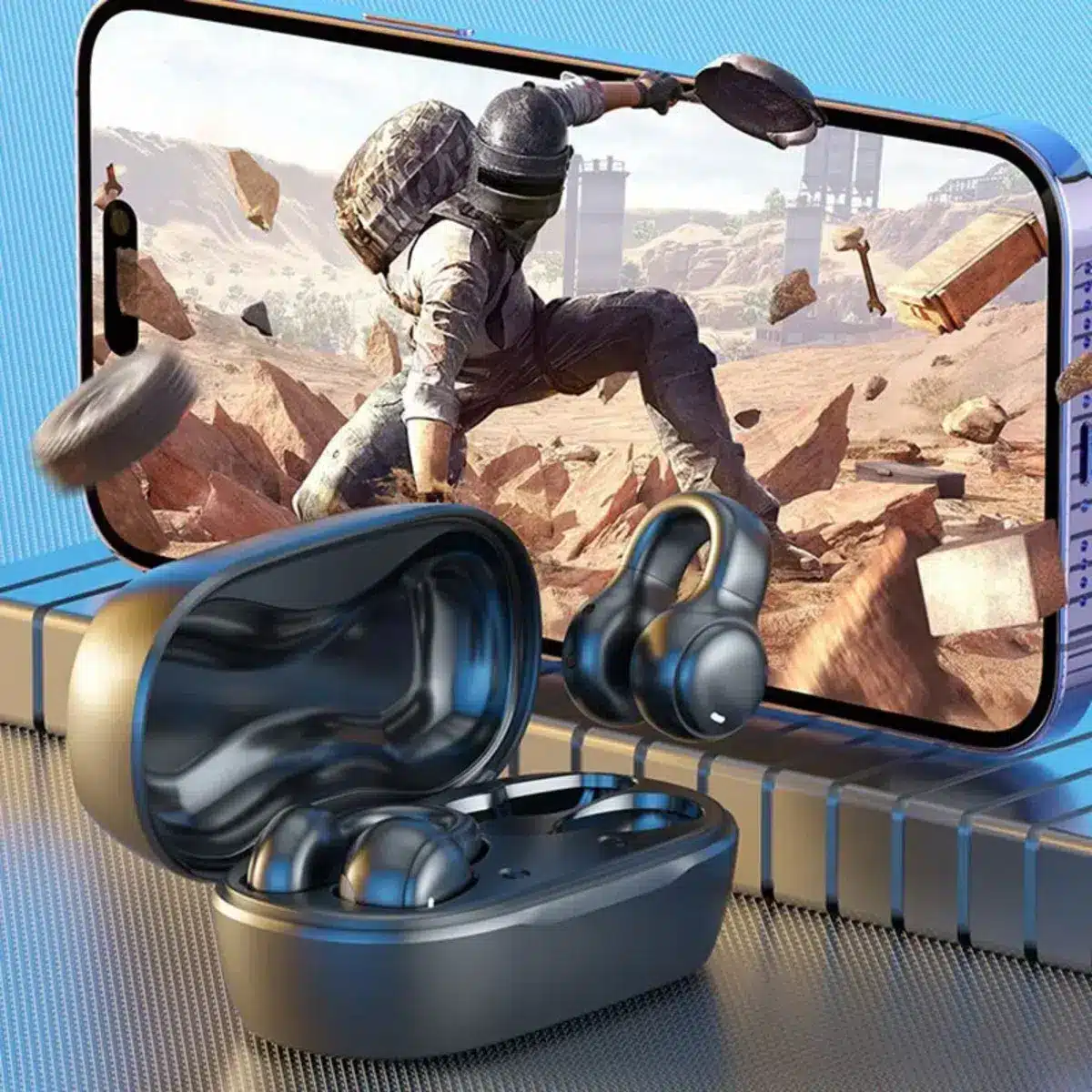 샤오미 M47 TWS 블루투스 노이즈 캔슬링 스포츠 이어폰 – iPhone 및 Xiaomi 호환